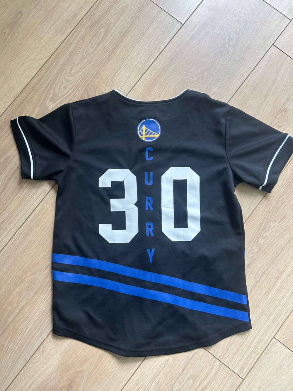 Stephen Curry #30 Golden State Warriors Black & Royal Blue Jersey - Picture 4 of 5